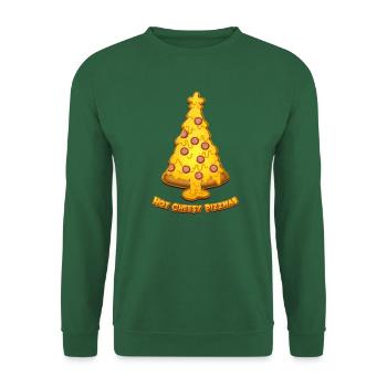 Pizzmas chaudes au fromage - Sweat-shirt Unisexe - vert foncé - Devant