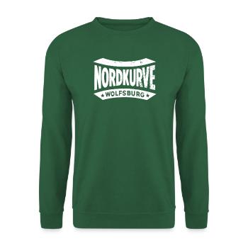 Wolfsburg Nordkurve Stadion Fan Shirt, Tasse - Unisex Pullover - Grün - Vorne