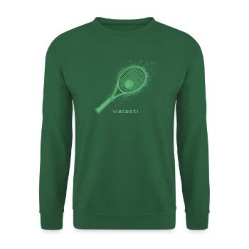 Valatti Tennis Green : Frappez avec style ! - Sweat-shirt Unisexe - vert foncé - Devant