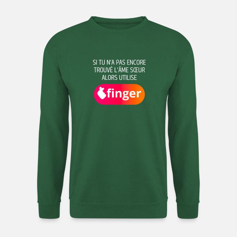 Finger application - Unisex Sweatshirt - green