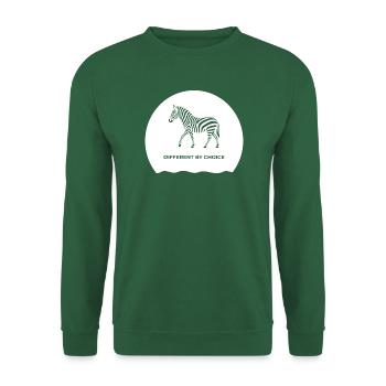 Different by Choice Zebra-Shirt - Unisex Pullover - Grün - Vorne
