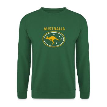 Australia - Australien - Down Under - Känguru - Unisex Pullover - Grün - Vorne