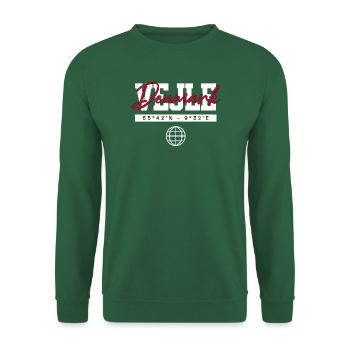 Vejle Dänemark Koordinaten Reise Souvenir - Unisex Pullover - Grün - Vorne