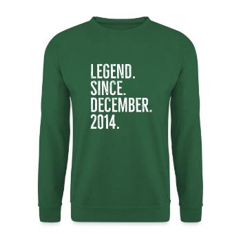 Légende depuis décembre 2014 - Sweat-shirt Unisexe - vert foncé - Devant