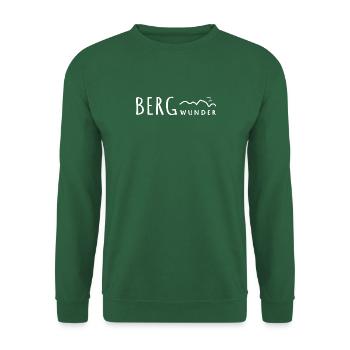 Berg Wunder (weiss) - Unisex Pullover - Grün - Vorne