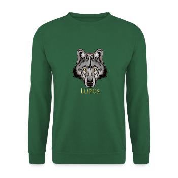 Lupus Wolf - Unisex Sweatshirt - green - Front