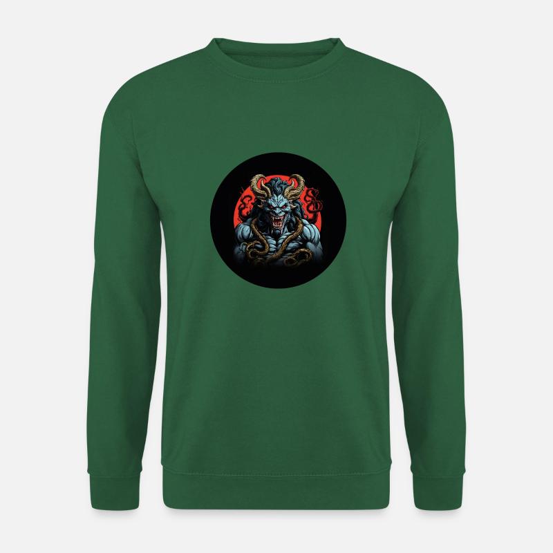 Muskulöser Teufel - Unisex Pullover - Grün