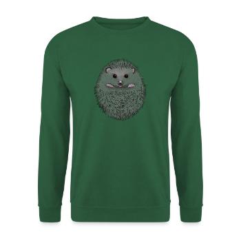 Hérisson - Sweat-shirt Unisexe - vert foncé - Devant
