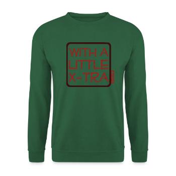 Trisomie 21 - With a little X-Tra - rot - Unisex Pullover - Grün - Vorne