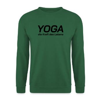 Yoga Shirt Kraft des Lebens, Spirituelle Weisheit - Unisex Pullover - Grün - Vorne