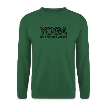 Yoga Shirt Kraft Lebens, Spirituelle Weisheit - Unisex Pullover - Grün - Vorne