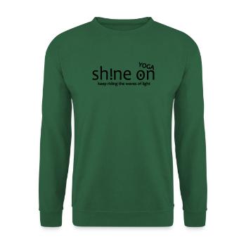 Yoga Shirt Shine On Yoga, Spiritualität - Unisex Pullover - Grün - Vorne
