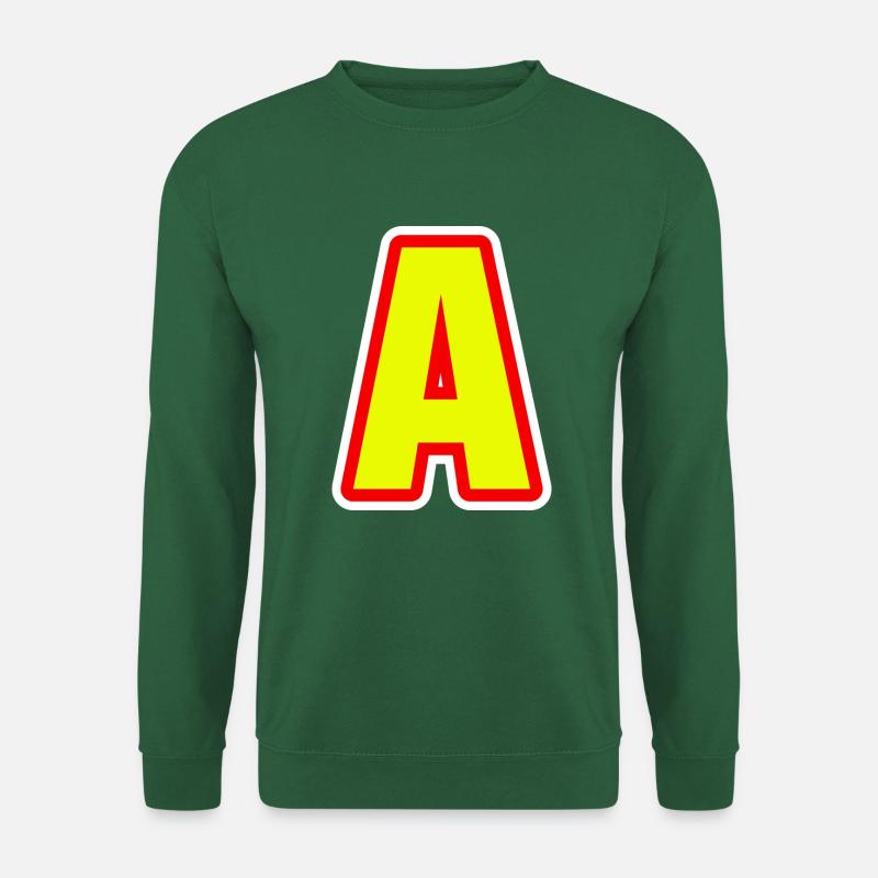 Alphabet, Buchstabe A - Unisex Pullover - Grün