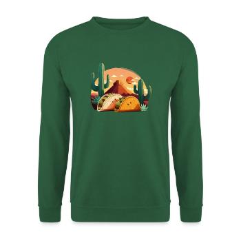 Taco Nachos Mexiko Essen vintage - Unisex Pullover - Grün - Vorne