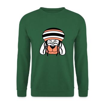 Dog Reggae Dreadlocks Hat Chill Relaxed Cool - Unisex Sweatshirt - green - Front