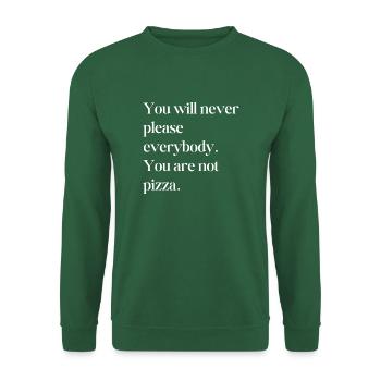 you will never please everybody - Unisex Sweatshirt - green - Front