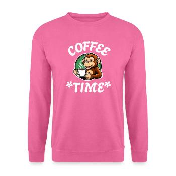 coffee time - Sweat-shirt Unisexe - rose - Devant