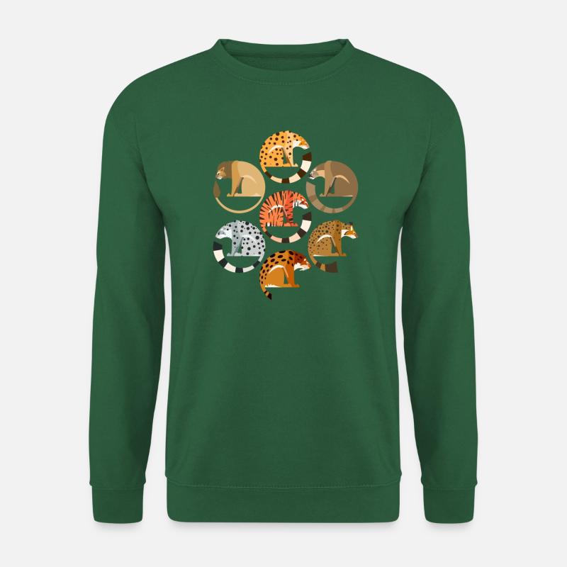 Großkatzen - Unisex Pullover - Grün