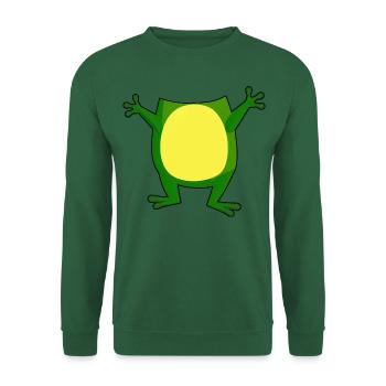 Karneval Frosch Kostüm Fasching - Unisex Pullover - Grün - Vorne