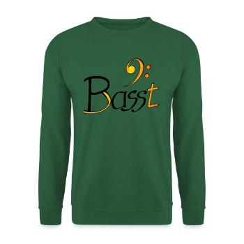 Basst - für Bässe - Unisex Pullover - Grün - Vorne