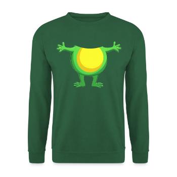 Frosch Kostüm, Fasching Karneval - Unisex Pullover - Grün - Vorne