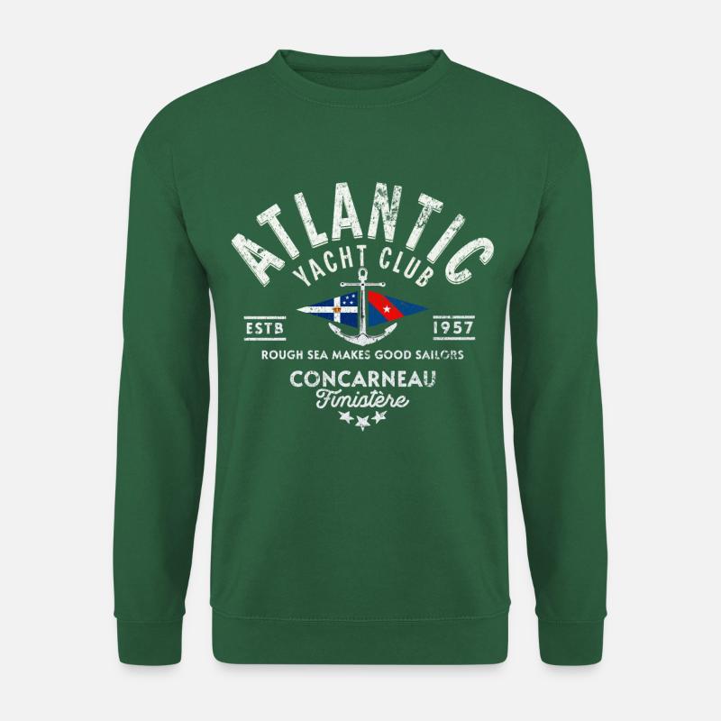 Atlantic Yacht Club Concarneau Finistere coul - Unisex Pullover - Grün