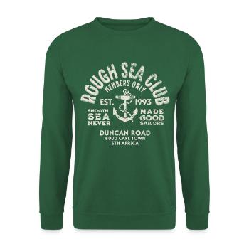 Rough Sea Club Kapstadt - Unisex Pullover - Grün - Vorne