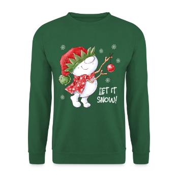 Let it snow! - Unisex Sweatshirt - green - Front
