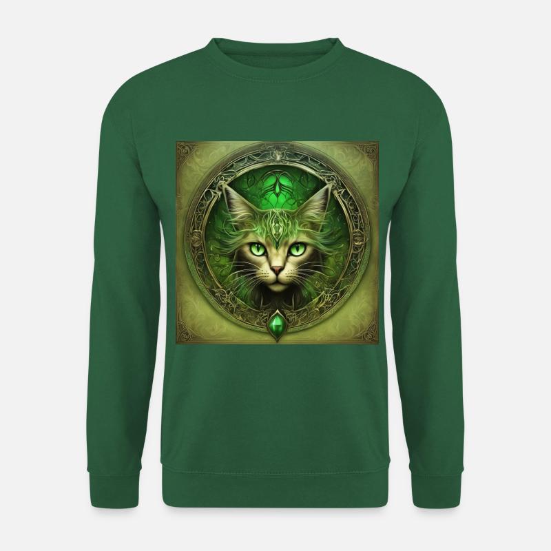 Mystic Cat - Unisex Pullover - Grün