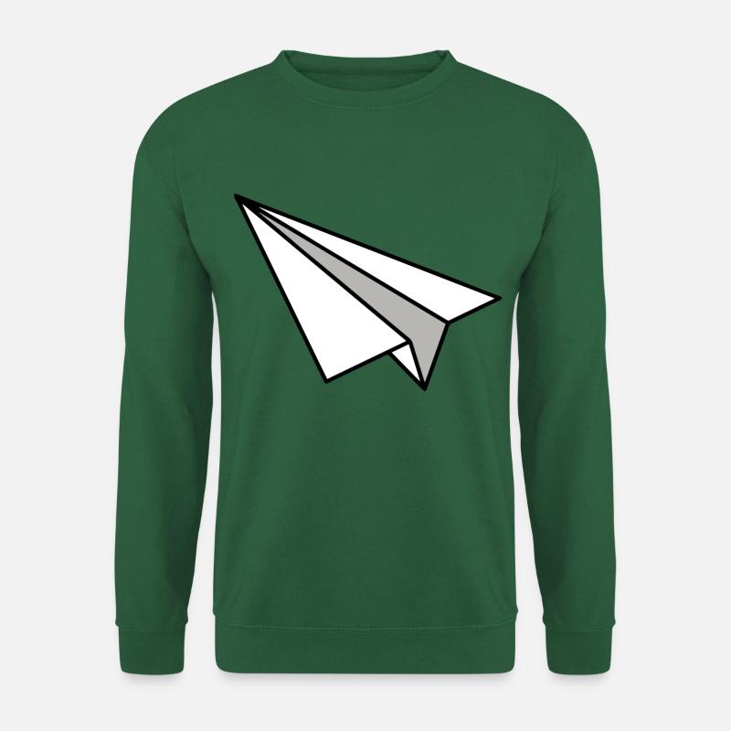 Papierflieger Papierschwalbe - Unisex Pullover - Grün