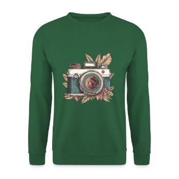 Cool Vintage Retro Camera Boho Style - Unisex Sweatshirt - green - Front