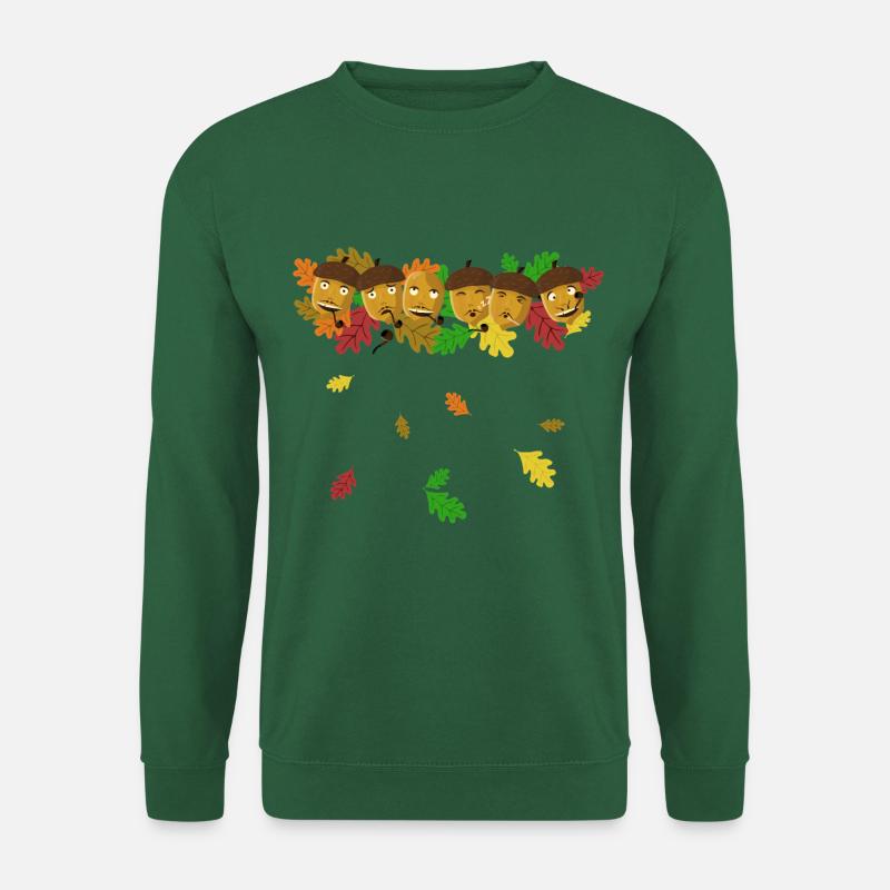 Eicheln Herbst - Unisex Pullover - Grün