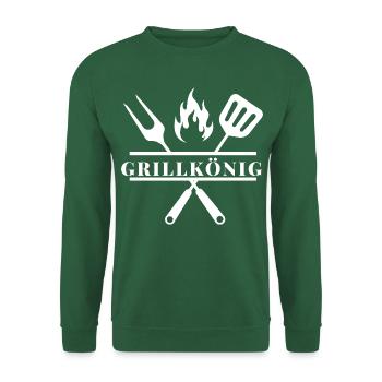 Grill König - Unisex Pullover - Grün - Vorne