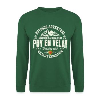 Le Puy en Velay im Freien Auvergne - Unisex Pullover - Grün - Vorne