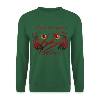 the beast is waiting - Monster Gruselig - Unisex Pullover - Grün - Vorne