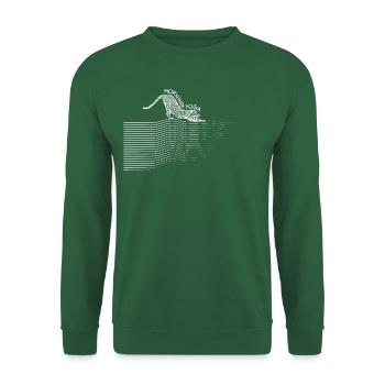 Yoga du matin - Léopard - Sweat-shirt Unisexe - vert foncé - Devant