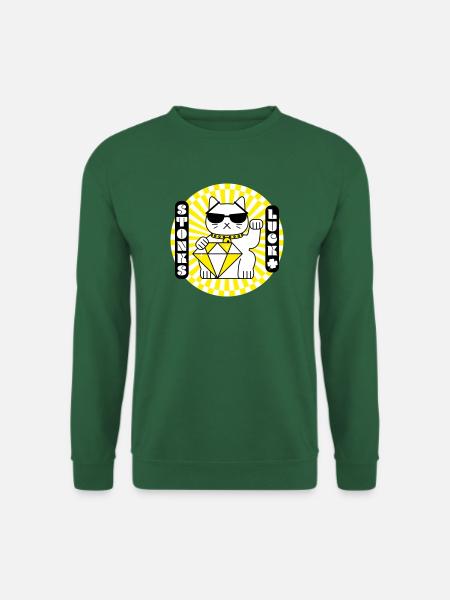 Stonk's lucky cat - Unisex Sweatshirt - green