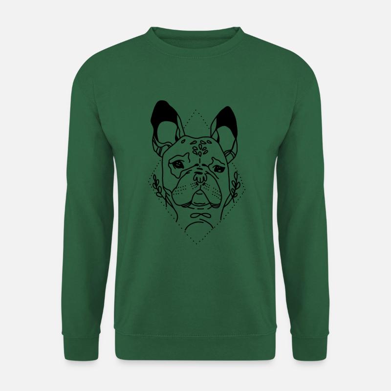 Mops Hund Pug - Unisex Pullover - Grün