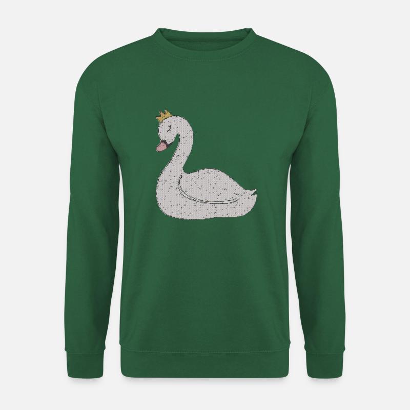 schwan gewebe - Unisex Pullover - Grün