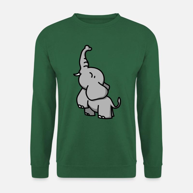 Elefant - Elephant - éléphant - Unisex Sweatshirt - green