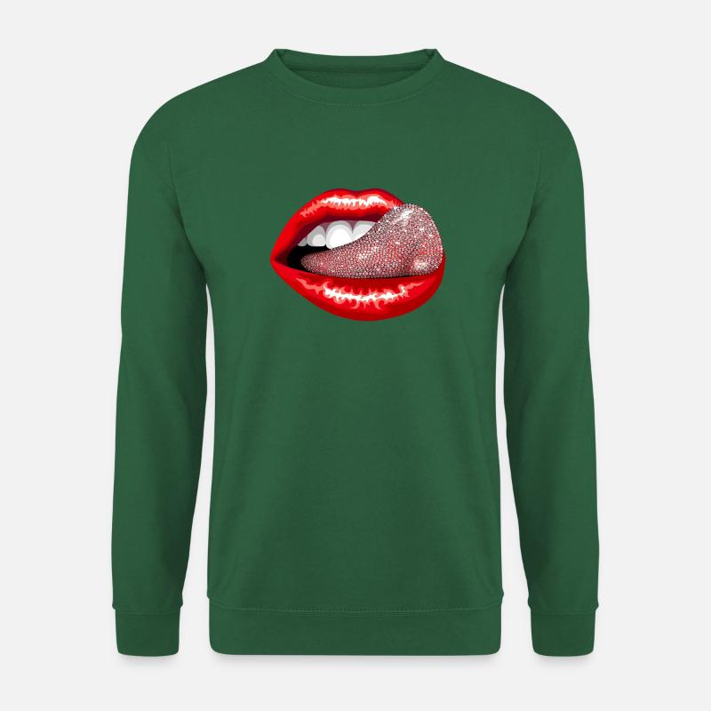 Glitzerzunge - Unisex Pullover - Grün
