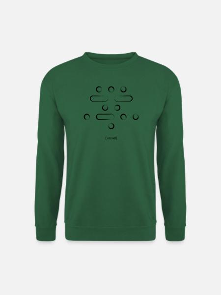 Trash Asset - Smile [black-morse] - Unisex Pullover - Grün