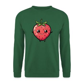 Strawberry - Unisex Pullover - Grün - Vorne