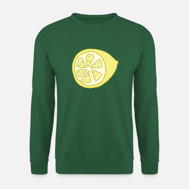 zitrone halbiert - Unisex Pullover - Grün