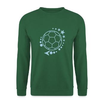 ballon handball logo etoiles - Sweat-shirt Unisexe - vert foncé - Devant
