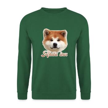 akita inu - Unisex Sweatshirt - green - Front