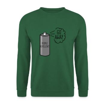 People Repellent Go Away Spray - Unisex Sweatshirt - green - Front