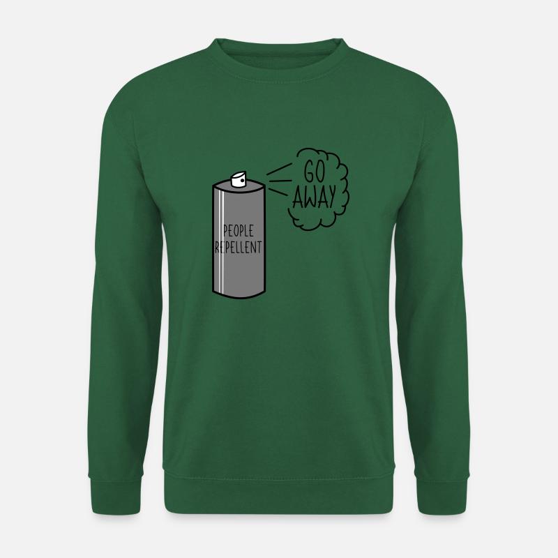 People Repellent Go Away Spray - Unisex Pullover - Grün
