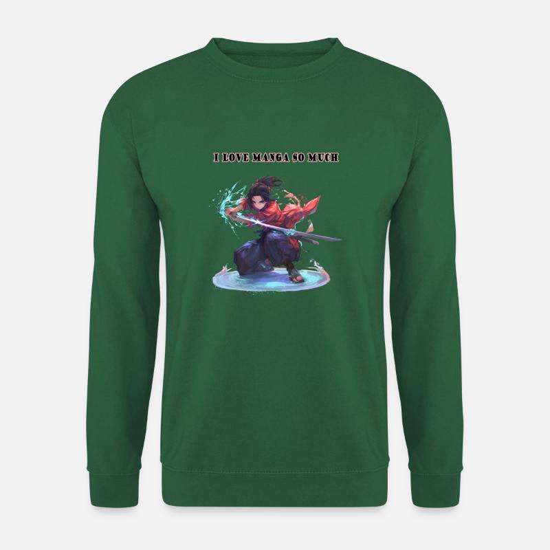 Ich liebe Manga So sehr - Unisex Pullover - Grün