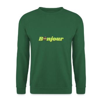Bonjour Macaron Bear - Unisex Sweatshirt - green - Front